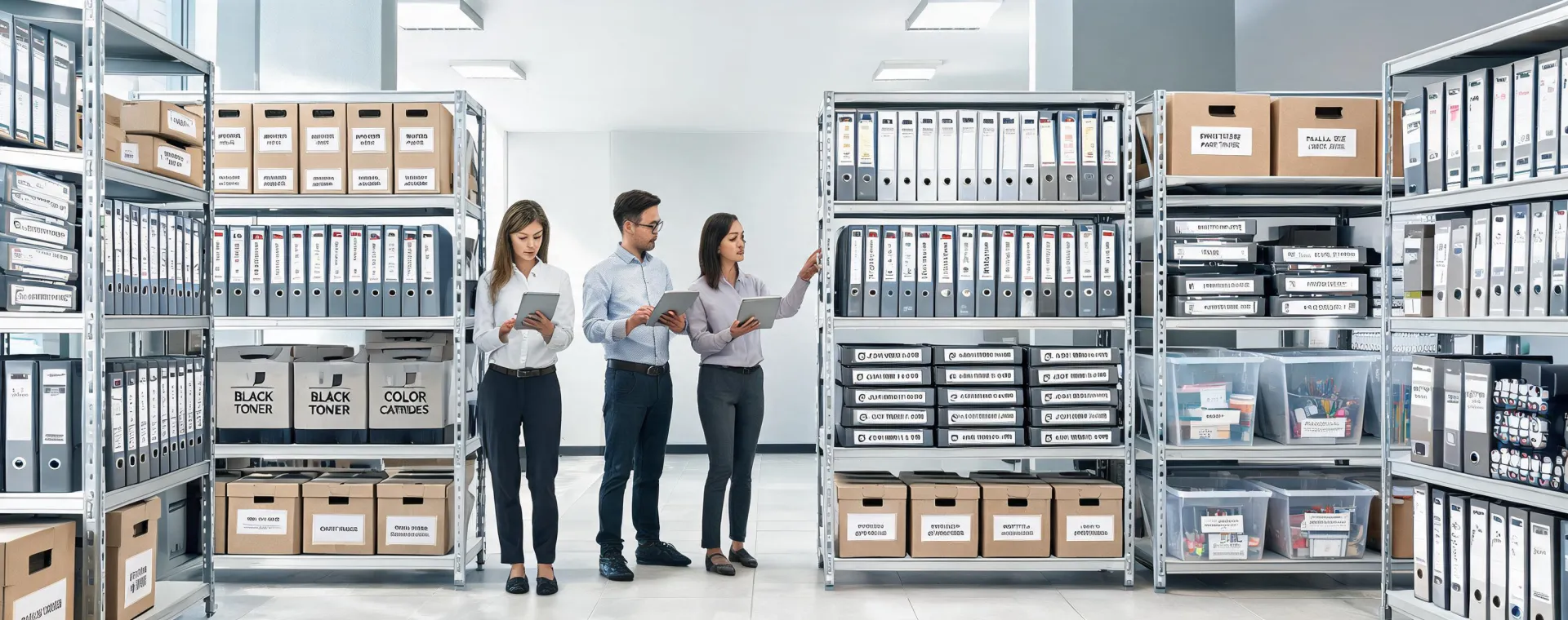 Organized office supply program